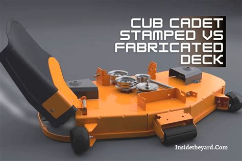 cub cadet fabricated deck vs stamped